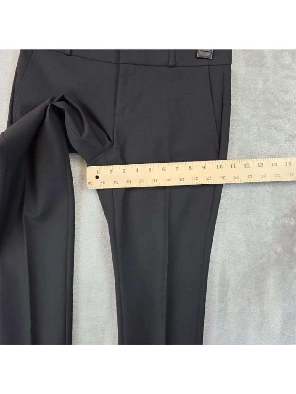 Banana Republic Ryan Dress Pants Womens 2 Petite Black Twill Stretch Work Office - Picture 11 of 13